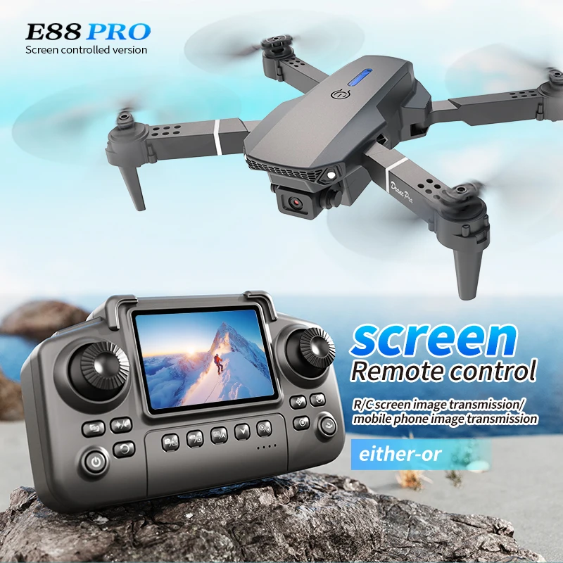 Drone Rc Holder - Professional E88 PRO Drone with screen