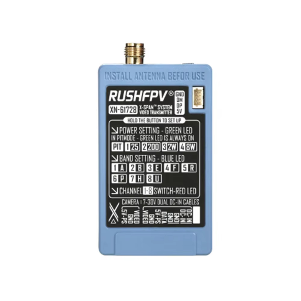 RUSHFPV 6.1‑7.2G 8W X61728 VTX - - Remote Control (Rc) Drone 评论和价格