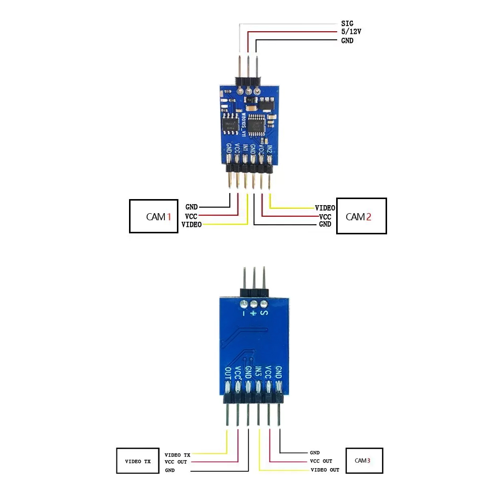 5.8G 3 Channel Video Switcher  - Drone Rc Remote Control 评论和价格