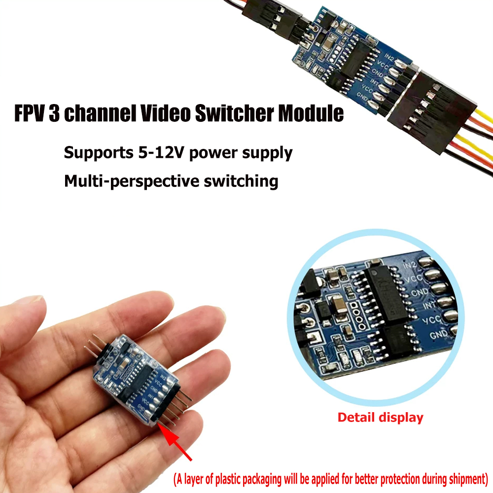 5.8G 3 Channel Video Switcher  - Drone Rc Remote Control 评论和价格