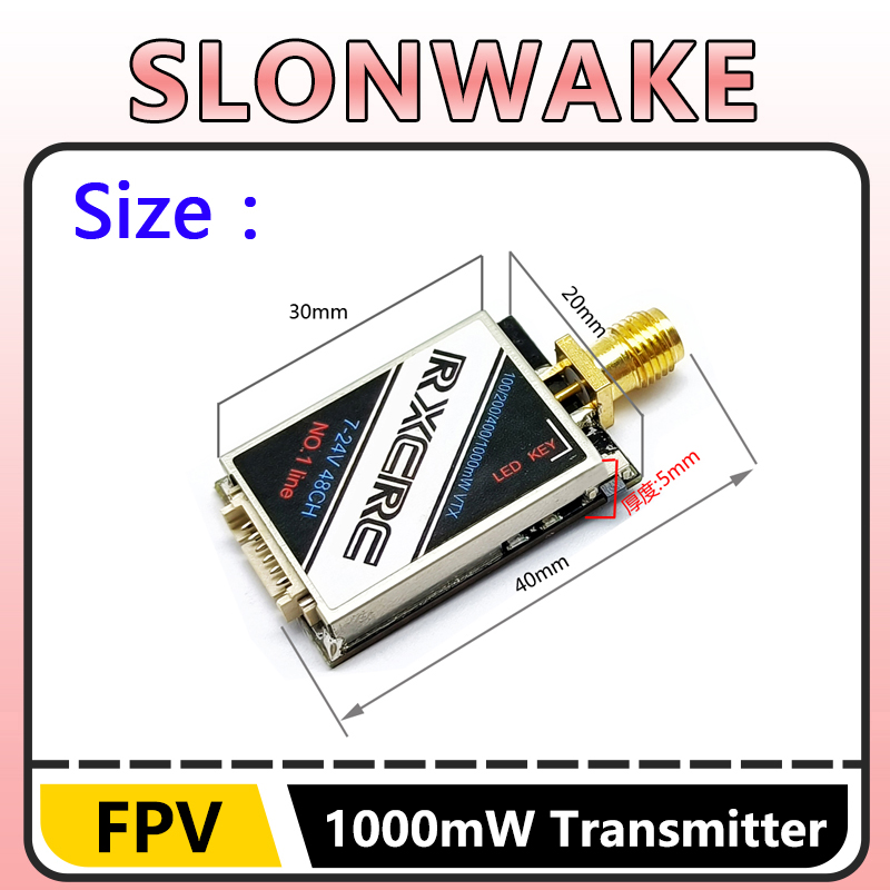 SLONWAKE  5.8G 48CH 1W VTX 100 - - Remote Control (Rc) Drone 评论和价格