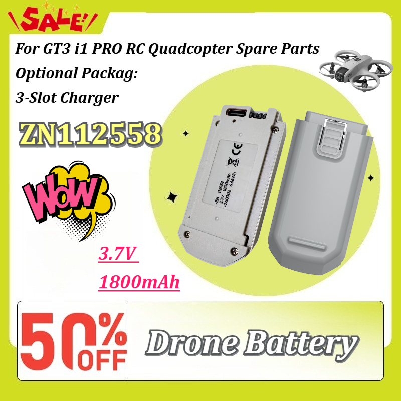 New 1-6PCS ZN112558 3.7V 1800m - Drone Gt3 Rc 评论和价格