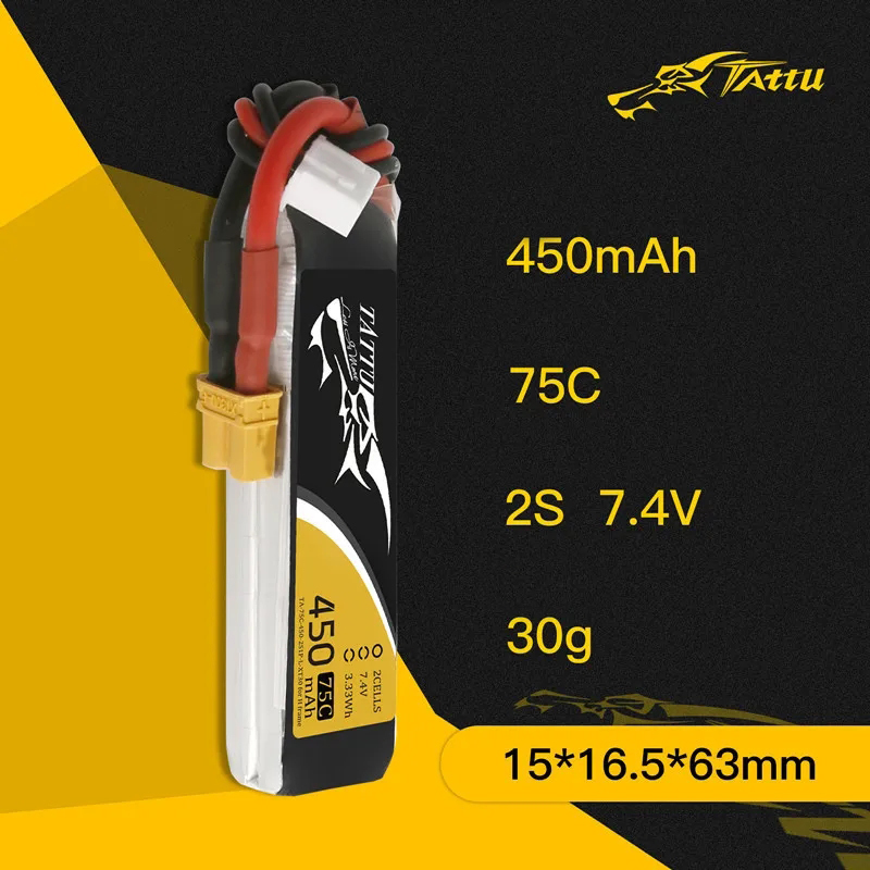 3Pcs NEW TATTU 450/500/550mAh  - Drone Lipo Battery 评论和价格
