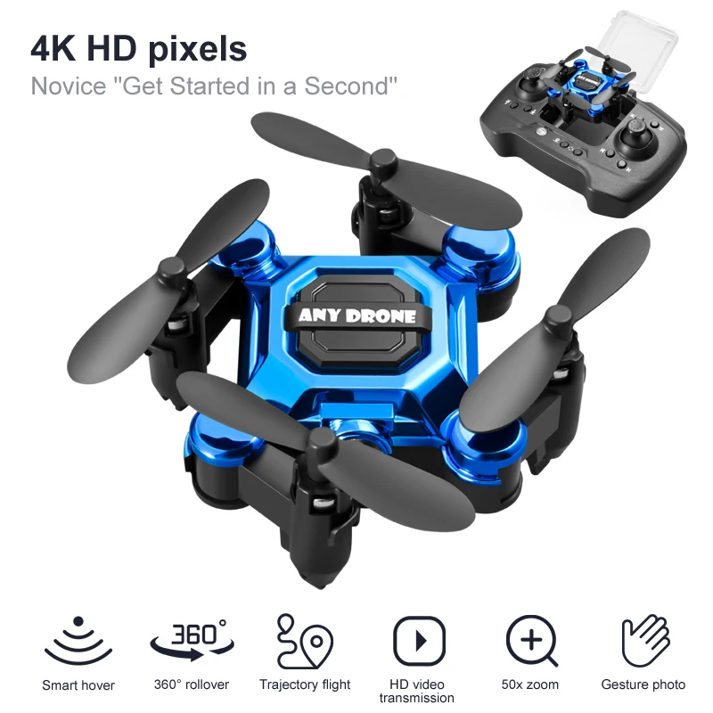 4K Camera HD RC Drone Fold Rem - Drone Smart Rc 评论和价格